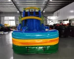 20′ Tiki Shot Double Lane Hybrid Water Slide - Image 2