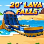 20′ Lava Falls Double Lane Water Slide