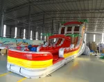 20′ Fire Island Double Lane Hybrid Water Slide - Image 3