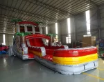 20′ Fire Island Double Lane Hybrid Water Slide - Image 2