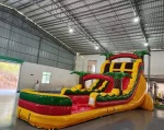 20′ Rasta Rush Double Lane Water Slide - Image 2