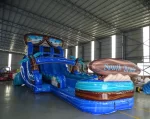 18′ South Beach Double Lane Water Slide