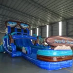 18′ South Beach Double Lane Water Slide