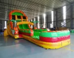 20′ Tropical Inferno Double Lane Water Slide - Image 3