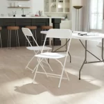 White Plastic Chairs - Image 3